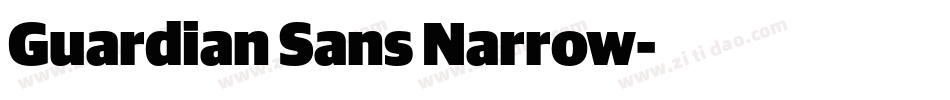 Guardian Sans Narrow字体转换